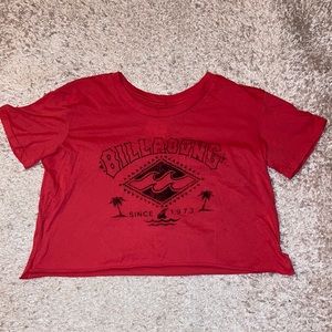 Red Billabong Crop Top